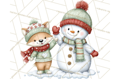 Christmas Snowman Clipart PNG Winter Holiday Characters Pnga Product Image 3