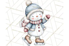 Christmas Snowman Clipart PNG Winter Holiday Characters Pnga Product Image 4