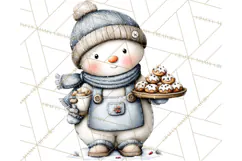 Christmas Snowman Clipart PNG Winter Holiday Characters Pnga Product Image 3