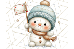 Christmas Snowman Clipart PNG Winter Holiday Characters Pnga Product Image 5