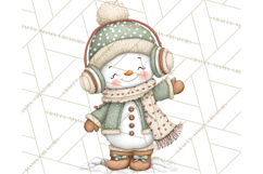 Christmas Snowman Clipart PNG Winter Holiday Characters Pnga Product Image 2