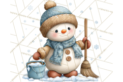 Christmas Snowman Clipart PNG Winter Holiday Characters Pnga Product Image 3