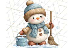 Christmas Snowman Clipart PNG Winter Holiday Characters Pnga Product Image 3