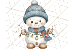 Christmas Snowman Clipart PNG Winter Holiday Characters Pnga Product Image 5