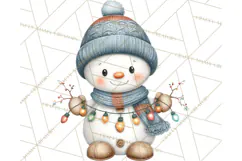 Christmas Snowman Clipart PNG Winter Holiday Characters Pnga Product Image 5