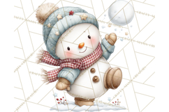 Christmas Snowman Clipart PNG Winter Holiday Characters Pnga Product Image 2