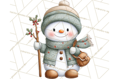 Christmas Snowman Clipart PNG Winter Holiday Characters Pnga Product Image 3
