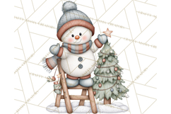 Christmas Snowman Clipart PNG Winter Holiday Characters Pnga Product Image 5