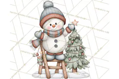 Christmas Snowman Clipart PNG Winter Holiday Characters Pnga Product Image 5