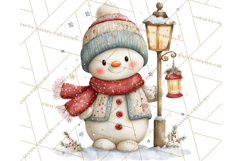 Christmas Snowman Clipart PNG Winter Holiday Characters Pnga Product Image 4