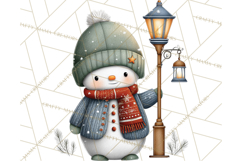 Christmas Snowman Clipart PNG Winter Holiday Characters Pnga Product Image 5