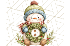 Christmas Snowman Clipart PNG Winter Holiday Characters Pnga Product Image 4
