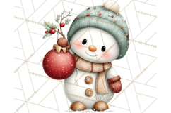 Christmas Snowman Clipart PNG Winter Holiday Characters Pnga Product Image 5