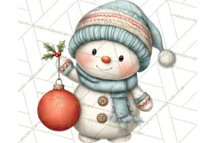 Christmas Snowman Clipart PNG Winter Holiday Characters Pnga Product Image 3
