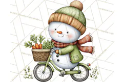 Christmas Snowman Clipart PNG Winter Holiday Characters Pnga Product Image 4