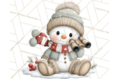 Christmas Snowman Clipart PNG Winter Holiday Characters Pnga Product Image 3