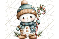 Christmas Snowman Clipart PNG Winter Holiday Characters Pnga Product Image 2