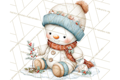 Christmas Snowman Clipart PNG Winter Holiday Characters Pnga Product Image 3