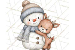 Christmas Snowman Clipart PNG Winter Holiday Characters Pnga Product Image 5