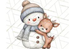 Christmas Snowman Clipart PNG Winter Holiday Characters Pnga Product Image 5