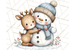 Christmas Snowman Clipart PNG Winter Holiday Characters Pnga Product Image 2