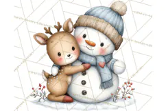 Christmas Snowman Clipart PNG Winter Holiday Characters Pnga Product Image 2