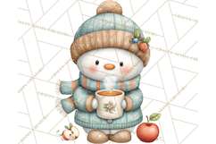 Christmas Snowman Clipart PNG Winter Holiday Characters Pnga Product Image 3