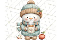 Christmas Snowman Clipart PNG Winter Holiday Characters Pnga Product Image 3