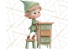 Cozy Christmas Bakery Gingerbread Clip Art PNG Festive Mini Product Image 2