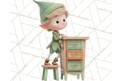 Cozy Christmas Bakery Gingerbread Clip Art PNG Festive Mini Product Image 2