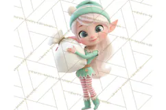 Cozy Christmas Bakery Gingerbread Clip Art PNG Festive Mini Product Image 5