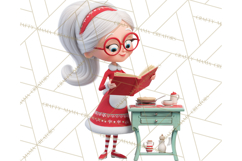 Cozy Christmas Bakery Gingerbread Clip Art PNG Festive Mini Product Image 3