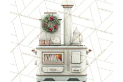 Cozy Christmas Bakery Gingerbread Clip Art PNG Festive Mini Product Image 2