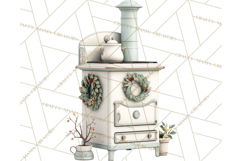 Cozy Christmas Bakery Gingerbread Clip Art PNG Festive Mini Product Image 3