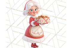 Cozy Christmas Bakery Gingerbread Clip Art PNG Festive Mini Product Image 5