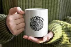 Pumpkins in Celtic Art- Style Autumn Detailed SVG Product Image 13