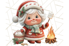 Tropical Santa Clipart Beach Christmas Clip Art Holiday PNG Product Image 4