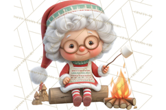 Tropical Santa Clipart Beach Christmas Clip Art Holiday PNG Product Image 5