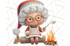 Tropical Santa Clipart Beach Christmas Clip Art Holiday PNG Product Image 5