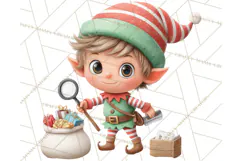 Tropical Santa Clipart Beach Christmas Clip Art Holiday PNG Product Image 4