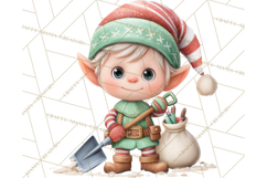 Tropical Santa Clipart Beach Christmas Clip Art Holiday PNG Product Image 5