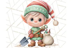 Tropical Santa Clipart Beach Christmas Clip Art Holiday PNG Product Image 5