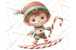 Tropical Santa Clipart Beach Christmas Clip Art Holiday PNG Product Image 2