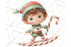 Tropical Santa Clipart Beach Christmas Clip Art Holiday PNG Product Image 2
