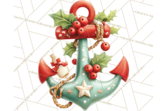 Tropical Santa Clipart Beach Christmas Clip Art Holiday PNG Product Image 4