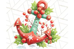 Tropical Santa Clipart Beach Christmas Clip Art Holiday PNG Product Image 2