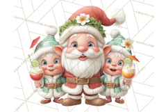 Tropical Santa Clipart Beach Christmas Clip Art Holiday PNG Product Image 3