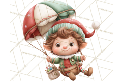 Tropical Santa Clipart Beach Christmas Clip Art Holiday PNG Product Image 4