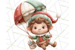 Tropical Santa Clipart Beach Christmas Clip Art Holiday PNG Product Image 4