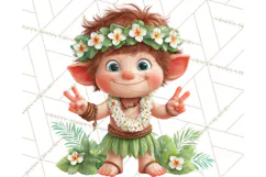 Tropical Santa Clipart Beach Christmas Clip Art Holiday PNG Product Image 5